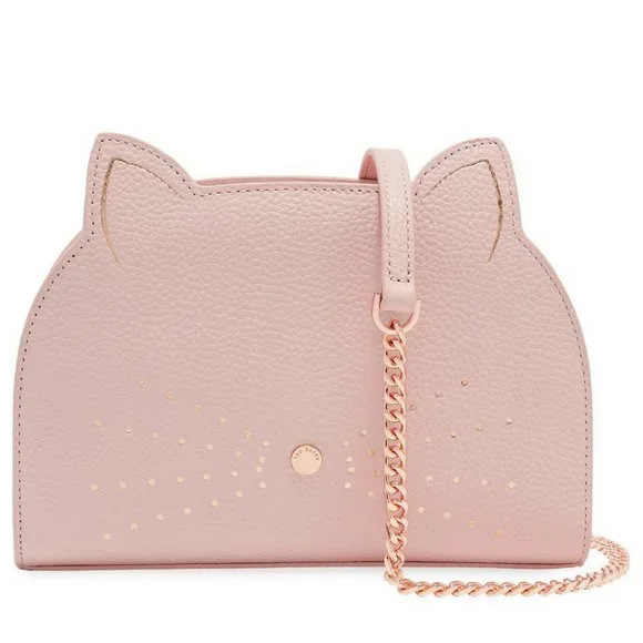 NWT Ted Baker Cat Leather Crossbody Bag